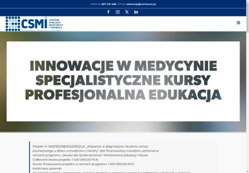Centrum Symulacji Medycznych i Innowacji Warszawskiego Uniwersytetu Medycznego spółka z o.o.